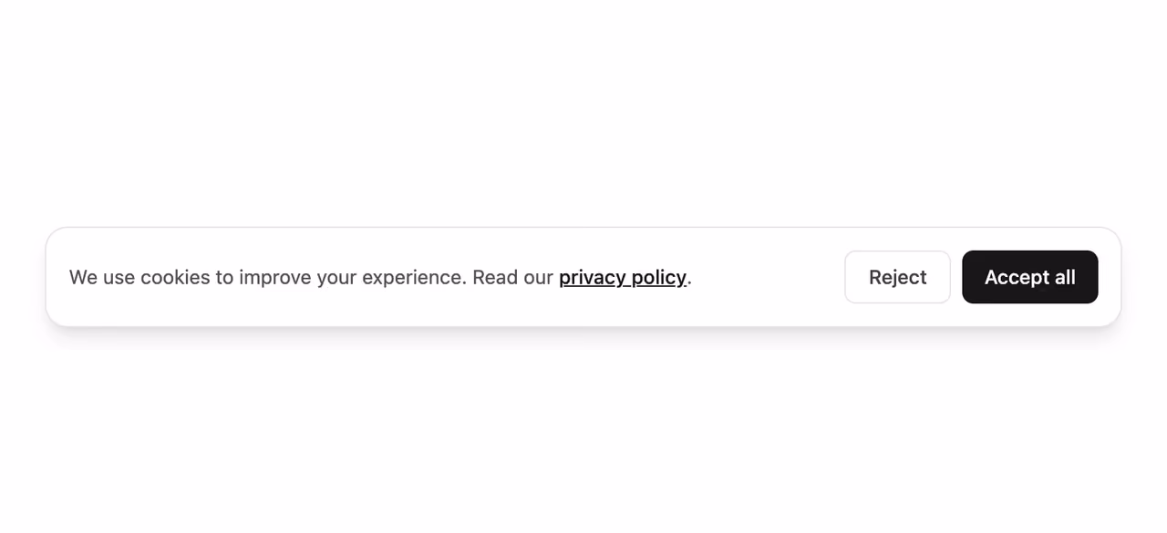 Cookie consent — Tailwind CSS Bonus layout preview