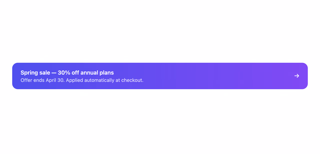 Pricing badge / callout — Tailwind CSS Bonus layout preview