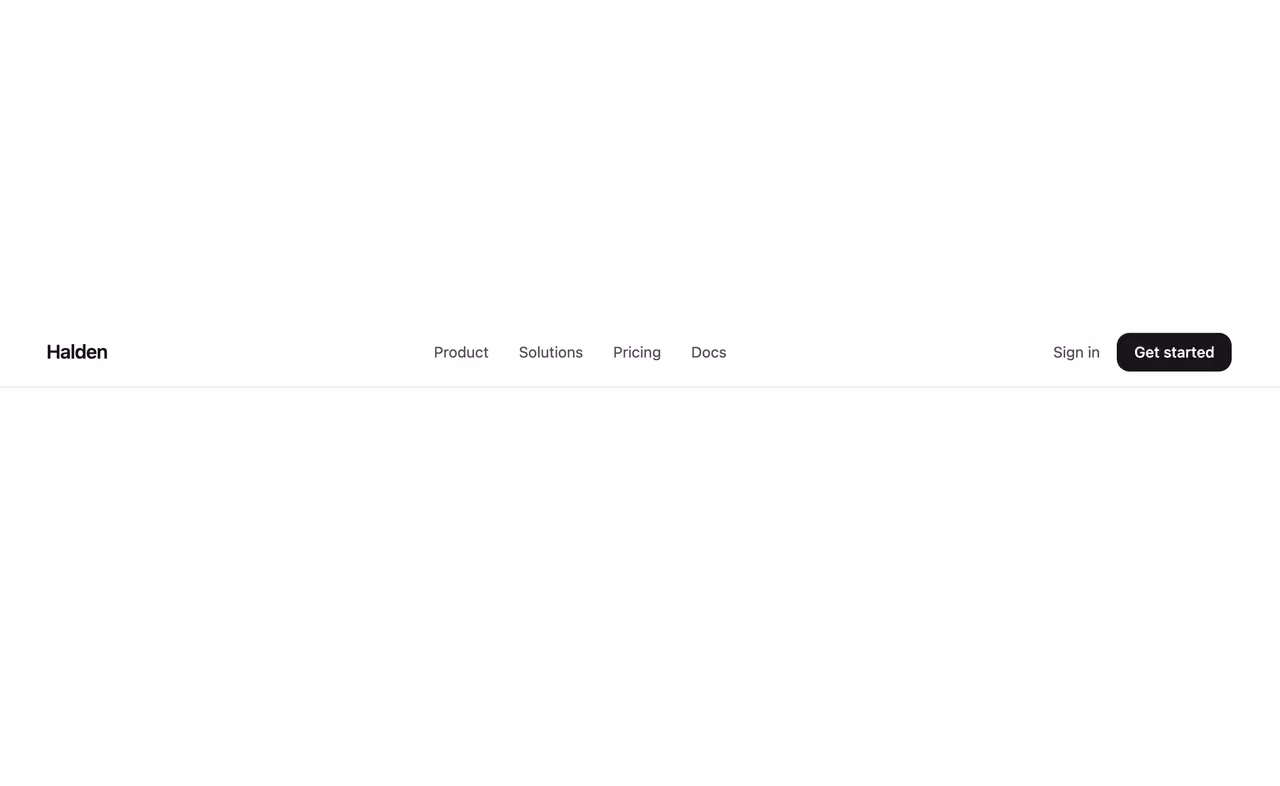 Mobile drawer menu — Tailwind CSS Nav Bars layout preview