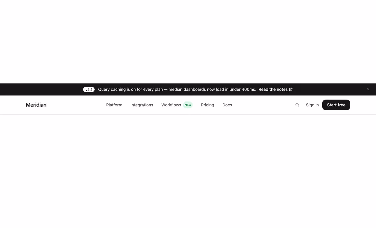 Nav with announcement bar — Tailwind CSS Nav Bars layout preview