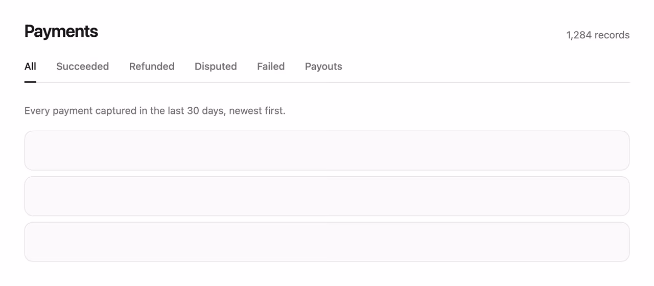 Sliding underline tabs — Tailwind CSS Nav Bars layout preview